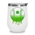 St Patricks Day Shamrock Baseball Irish Boys Kids Men Wine Tumbler St Patricks Day Shamrock Baseball Irish Boys Kids Men Wine Tumbler