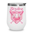 Strike Out Breast Cancer Baseball Drip For Boys Youth Wine Tumbler Strike Out Breast Cancer Baseball Drip For Boys Youth Wine Tumbler