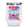 Survived 100 Days Of School Baseball Ice Cream Drip Boy Kids Wine Tumbler