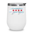 Sweet Vintage Retro Chicago City Flag Bear Print Raglan Baseball Tee Wine Tumbler Sweet Vintage Retro Chicago City Flag Bear Print Raglan Baseball Tee Wine Tumbler