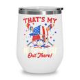 That's My Nephew Out There Baseball Cream Drip Crossed Bat Wine Tumbler