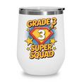 Third Grade Superhero Squad 3rd Year Kids Back To School Wine Tumbler
