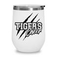 Tigers Cheer Back To School Cheerleading Team Spirit Wine Tumbler Tigers Cheer Back To School Cheerleading Team Spirit Wine Tumbler