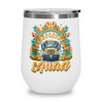 Transportation Squad Retro Bus Aide Back To School Matching Wine Tumbler Transportation Squad Retro Bus Aide Back To School Matching Wine Tumbler