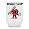 Valentines Day Heart Baseball Player Sports Boys Kids Men Wine Tumbler Valentines Day Heart Baseball Player Sports Boys Kids Men Wine Tumbler