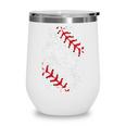 Vintage Baseball 8 Jersey Number 8 Wine Tumbler