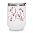 Vintage Distressed Baseball Number 34 Jersey Player Uniform Wine Tumbler Vintage Distressed Baseball Number 34 Jersey Player Uniform Wine Tumbler