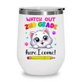 Watch Out 2nd Grade Here I Come Girls Cat Back To School Wine Tumbler Watch Out 2nd Grade Here I Come Girls Cat Back To School Wine Tumbler
