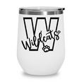 Wildcats School Sports Fan Team Spirit Mascot Back To School Wine Tumbler Wildcats School Sports Fan Team Spirit Mascot Back To School Wine Tumbler