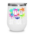 Women's 100 Days Of School Dripping Baseball Boys Kids Teacher Wine Tumbler Women's 100 Days Of School Dripping Baseball Boys Kids Teacher Wine Tumbler