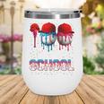 100 Days Of School Dripping Baseball 100th Day Teacher Boy Wine Tumbler