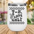 1st Day Of TK Vibes Only Retro Girls Back To SchoolK Boys Wine Tumbler