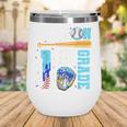 1st Grade Back To School Baseball Drip Ice Cream Game On Wine Tumbler