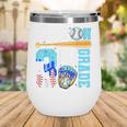 3rd Grade Back To School Baseball Drip Ice Cream Game On Wine Tumbler
