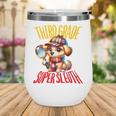 3rd Grade Super Sleuth Dog Detective Back To School Kids Wine Tumbler
