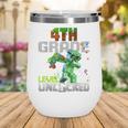 4th Grade Level Unlocked Back To School Pixel Game Wine Tumbler