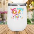 67 Baseball Ice Cream Drip Number Wine Tumbler