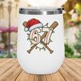 67 Baseball Xmas Lights Santa Hat Holiday Wine Tumbler 67 Baseball Xmas Lights Santa Hat Holiday Wine Tumbler
