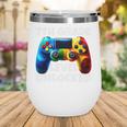 7th Grade Level Unlocked Back To School Gamer Boys Girls Wine Tumbler