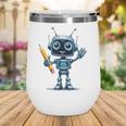 Back To School 2025 Robot Pencil For Kids Wine Tumbler