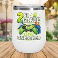 Back To School 2nd Second Grade Level Unlocked Gamer Kid Wine Tumbler Back To School 2nd Second Grade Level Unlocked Gamer Kid Wine Tumbler
