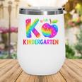 Back To School F Is For Kindergarten Rainbow Apple Kid Wine Tumbler Back To School F Is For Kindergarten Rainbow Apple Kid Wine Tumbler