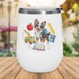 Back To School Miniature American Shepherd Dog Boys Girls Wine Tumbler Back To School Miniature American Shepherd Dog Boys Girls Wine Tumbler