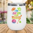 Back To School Sports Basketball Football Recess Wine Tumbler