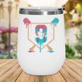 Baseball 9 Year Old Ice Cream Drip 9th Birthday Boys Player Wine Tumbler