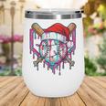 Baseball Christmas Santa Hat Baseball Christmas Drip Wine Tumbler Baseball Christmas Santa Hat Baseball Christmas Drip Wine Tumbler