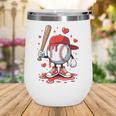 Baseball Drip Icecream Apparel Youth Boy Valentine Wine Tumbler