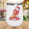 Baseball Ice Cream Drip Youth Strawberry Baseball Red Wine Tumbler Baseball Ice Cream Drip Youth Strawberry Baseball Red Wine Tumbler