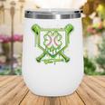 Baseball Icecream St Patrick's Day Lucky Charm Shamrock Drip Wine Tumbler Baseball Icecream St Patrick's Day Lucky Charm Shamrock Drip Wine Tumbler
