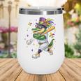 Baseball Player Mardi Gras Alligator Carnival Costume Beads Wine Tumbler Baseball Player Mardi Gras Alligator Carnival Costume Beads Wine Tumbler