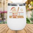 Baseball Santa 67 Christmas Xmas Boys Retro Wine Tumbler Baseball Santa 67 Christmas Xmas Boys Retro Wine Tumbler
