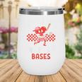 Boys Baseball Valentines Day Stealing Hearts Valentine Kids Wine Tumbler
