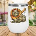 Camo Ice Cream Drip Baseball Stuff Baseball Drip Boys Wine Tumbler