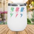 Checkered Principal Lightning Bolt Back To School Wine Tumbler Checkered Principal Lightning Bolt Back To School Wine Tumbler