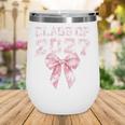 Class Of 2027 Preppy Coquette Bow Back To School Graduation Premium Tri-Blend Wine Tumbler