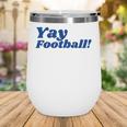 College Football Shirt University Team Colors Back To School Wine Tumbler