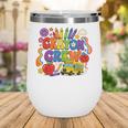 Crayon Crew Cute Back To School Vibes Student Wine Tumbler Crayon Crew Cute Back To School Vibes Student Wine Tumbler
