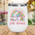 Crush 2nd Grade Girls Back To School Unicorn First Day Cute Wine Tumbler Crush 2nd Grade Girls Back To School Unicorn First Day Cute Wine Tumbler