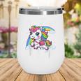 Crush Pre-K Girls Back To School Unicorn First Day Preschool Wine Tumbler