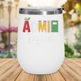 Cute Admin Squad Crew Team Back To School Office Staff Team Wine Tumbler