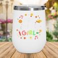 Cute Preschool Girl First Day Of School Back To School Wine Tumbler Cute Preschool Girl First Day Of School Back To School Wine Tumbler