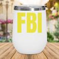 FBI Frequent Bathroom Inspector Back To School Wine Tumbler