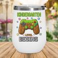 First Day Of Kindergarten Level Begins Back To School Wine Tumbler