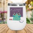 Frog Hates Math Kawaii Science Back To School Kids Wine Tumbler Frog Hates Math Kawaii Science Back To School Kids Wine Tumbler