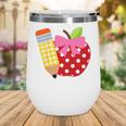 Girls Back To School Apple Toddler First Day Of Preschool Wine Tumbler Girls Back To School Apple Toddler First Day Of Preschool Wine Tumbler