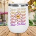 Groovy 3rd Grade Back To School Retro Groovy Third Grade Wine Tumbler
